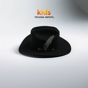Texana Negra Lana Fina INFANTIL